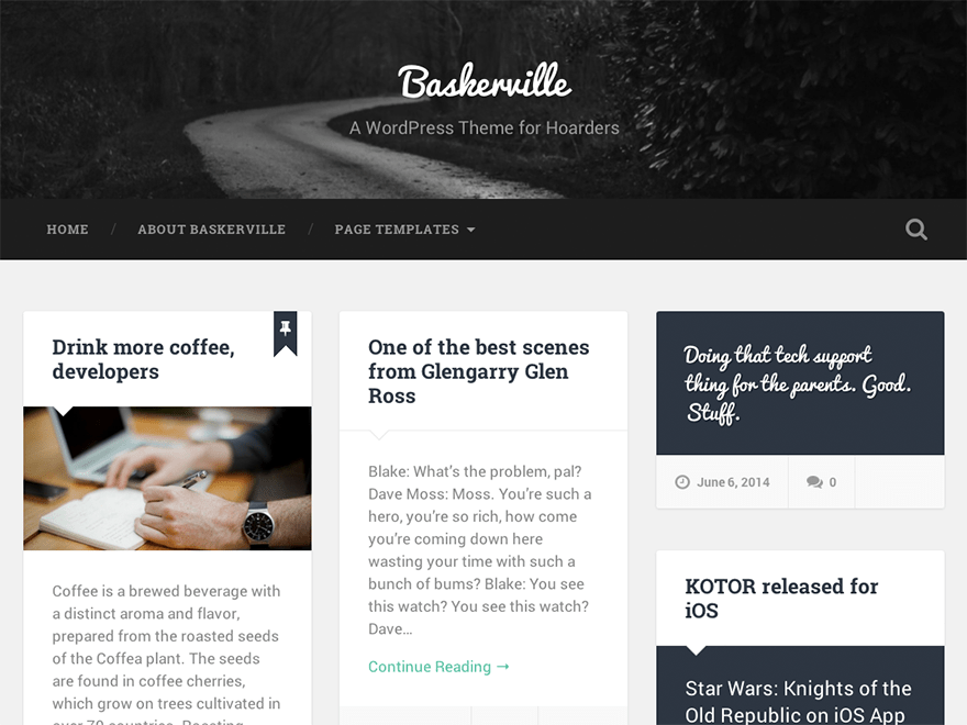 Baskerville WordPress theme