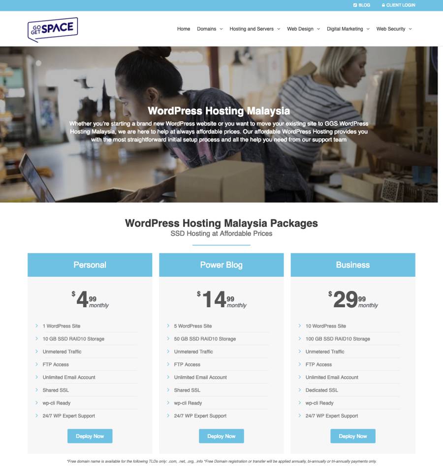 Gogetspace WordPress Hosting