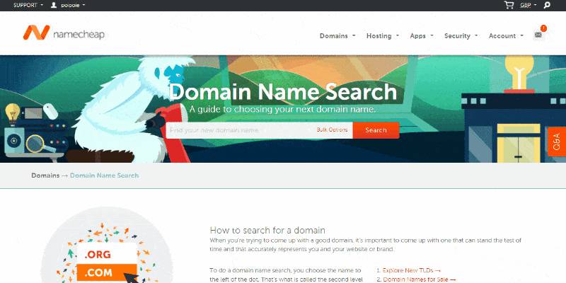 NameCheap Domain Service