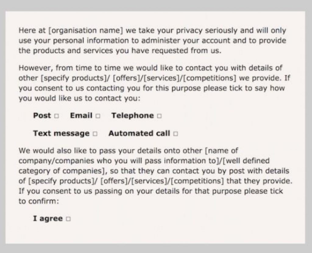 Privacy policy and terms