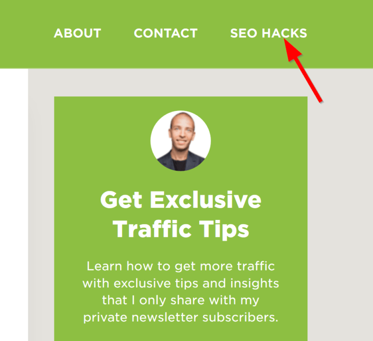 SEO hacks navigation