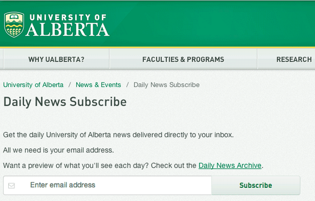 Alberta subscribe