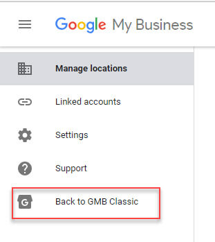 Google my business classic view