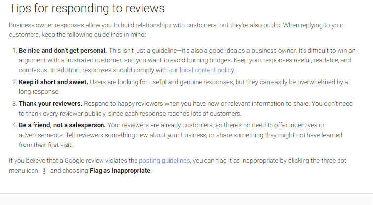 Review replying tips