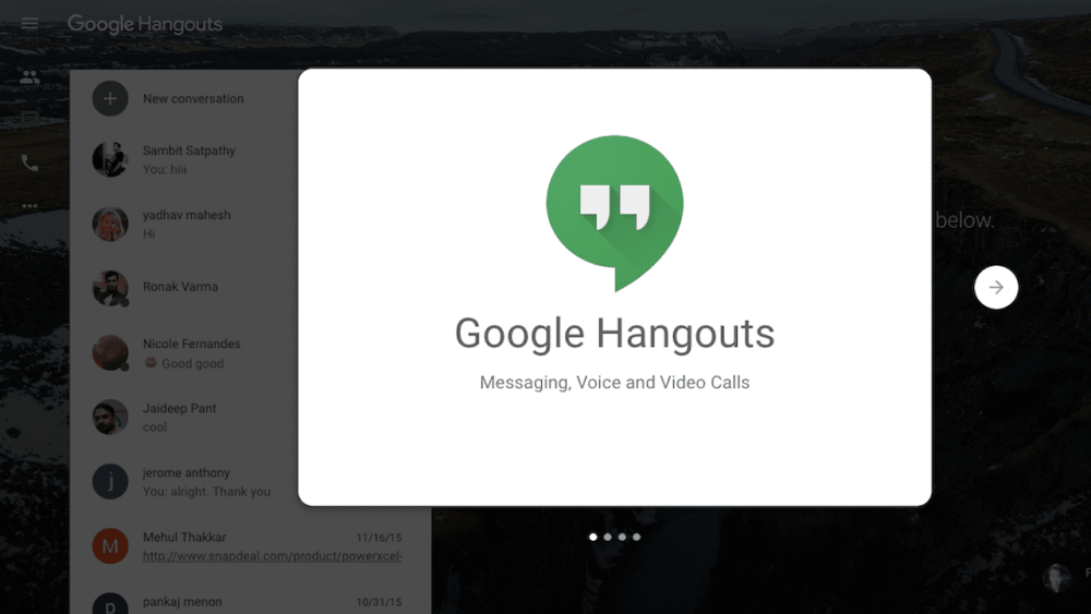 Google hangouts