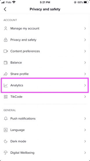 TikTok Analytics Check