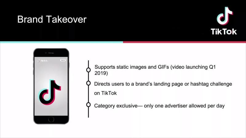 TikTok Brand Takeover